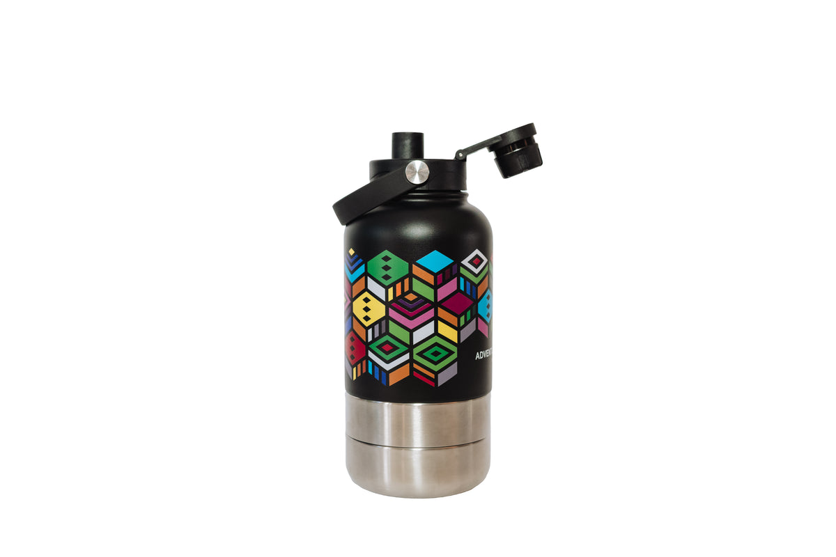 Is It? - 950ml water bottle with two hidden compartments